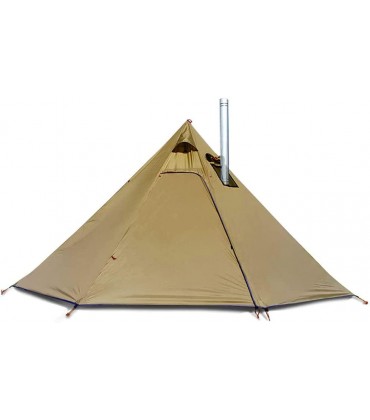 Pyramidenzelt Tipi Hot Tents Mit Herdlochfenstern Outdoor Camping Family Tipi Zelt Für 2-4 Personen - B0B2JTLCQ7