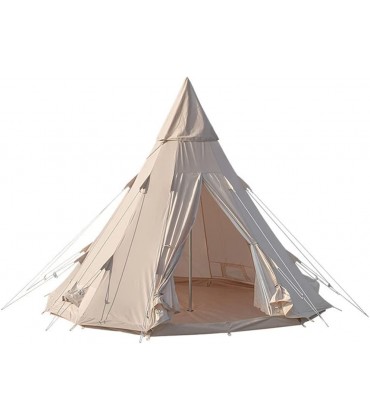 ROSG Tipi-Zelt für Erwachsene Outdoor-Camping 4-Jahreszeiten-Familiencamping Jurtenzelt Tipi-Zelte für die Jagd Familienteam Rucksackreisen Camping Wandern - B0B253G4BN
