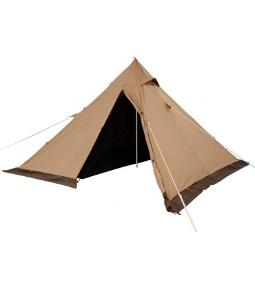 Tipi-Pyramidenzelt – wasserdichtes Sonnenschutz-Doppelschicht-Baumwollzelt für den Außenbereich Camping-Indianerzelt für 2 Personen - B0B42HLSWJ