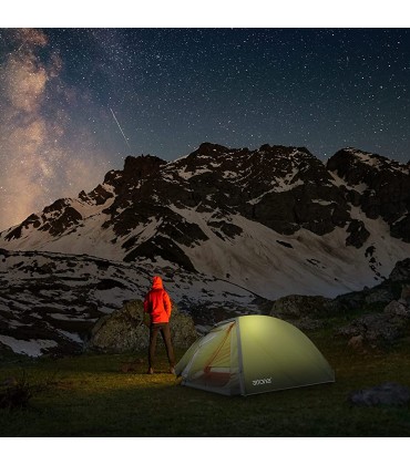ATTONER Zelt 1&2 Personen Kuppelzelt Ultraleicht Camping Zelt einfacher Aufbau Wasserdicht für Trekking Outdoor Festival mit kleinem Packmaß - B09N968F3J