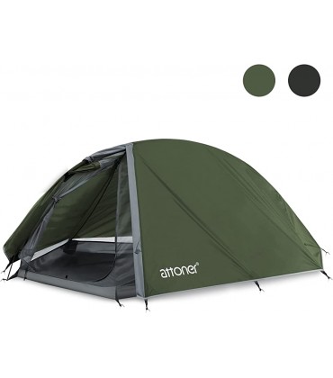 ATTONER Zelt 1&2 Personen Kuppelzelt Ultraleicht Camping Zelt einfacher Aufbau Wasserdicht für Trekking Outdoor Festival mit kleinem Packmaß - B09N968F3J