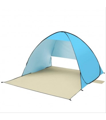 BAJIE Zelt Automatisches Camping Ultraleichtes Zelt Strandzelt 2 Personen Zelt Sofortiges Aufklappen Offene Anti-UV-Markisenzelte Outdoor Sunshelter   Sky Blue - B08CDP4B3T