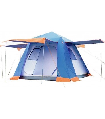 FQCD Outdoor Pop Up Wurfzelt Zelt für 4-6 Personen wasserdicht Tunnelzelt Campingzelt Trekkingzelt mit Vorzelt Ventilationssystem Wetterschutz-Eingang Moskitoschutz - B0899Q24R4