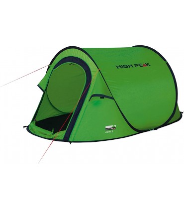 High Peak Wurfzelt Vision 2 Pop Up Zelt für 2 Personen Festivalzelt freistehend super leichtes Schnellöffnungs-Wurfzelt 2000 mm wasserdicht Ventilationssystem Moskitoschutz - B01L9DT4CG
