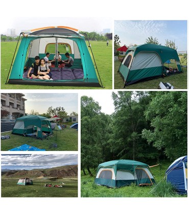 5–12 Personen Outdoor-Campingzelt mit Veranda tragbares Cabana-Zelt großes Familienzelt Kuppelzelt Glockenzelt für Outdoor-Camping Wandern Angeln einfach aufzubauen - B0B4236SP3