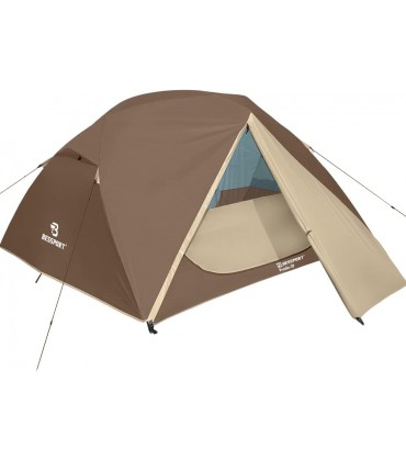 Bessport 3 Personen Ultraleichtes Camping Zelt Wasserdicht 4 Jahreszeiten Zwei Türen zur Belüftung geeignet für Wandern - B09SHDR587