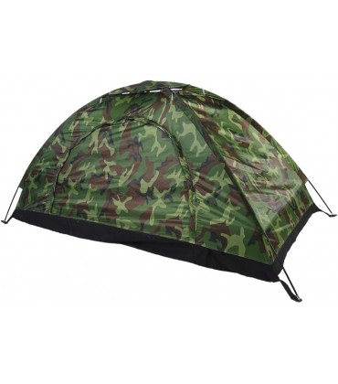 Campingzelt UV Schutz Wasserdichtes Outdoor Camping Zelt Camouflage EIN Personen Zelt Kuppelzelt mit Tragbaren Tragetasche - B0B4SNBXHD