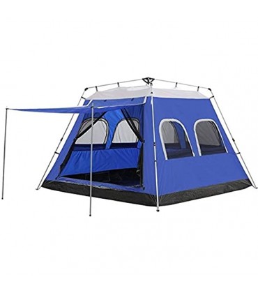 GAOLIGUO Camping-Zelt automatisches Instant-Zelt 5-8 Person Kuppelzelt Double Layer Easy Set Up Familienzelt für Camping Strand Jagd Wandern Berg Reise,Blue - B08JPRGN46