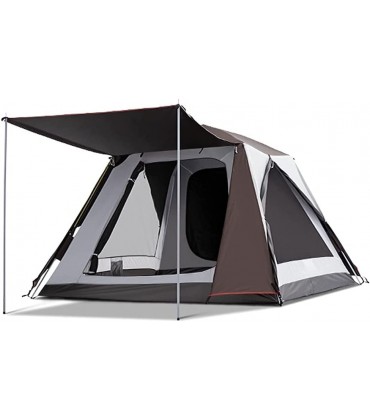Generic Automatische Instant-Pop-Up-Zelte Camping-Kuppelzelte für 3-4 Personen mit 2-türigem doppellagigem regenfestem Sonnenschutz und Belüftung - B0B4DKKZLQ