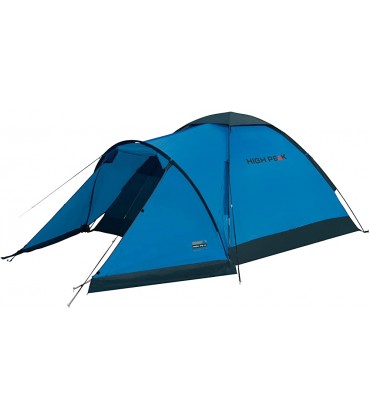 High Peak Kuppelzelt Ontario 3 Campingzelt mit Vorbau Iglu-Zelt für 3 Personen 1500 mm wasserdicht Ventilationssystem Wetterschutz-Eingang Moskitoschutz - B01L9DSG52