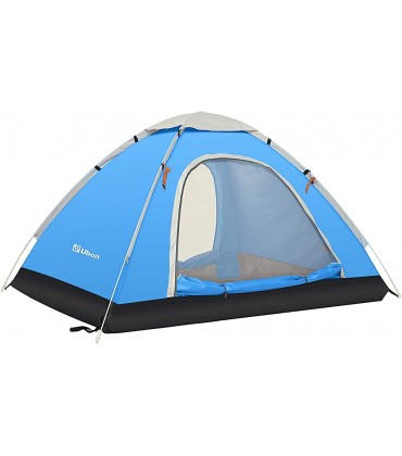 Ubon 2 bis 3 Person Pop Up Zelt Instant Lightweight Camping Glamping Sleepover Backpacking Zelte Quick Zwei Schritt automatische Setup Sonne und Winddicht Portable Outdoor Cabin Shelter - B085M4LX57