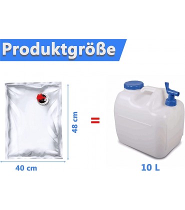 MahRez Wassersack Wasserbeutel 10 x 10 L 10 x 20 L 10 x 25 L Notwasserbeutel für Notfälle im Innen- und Außenbereich - B09VC3Y1R9